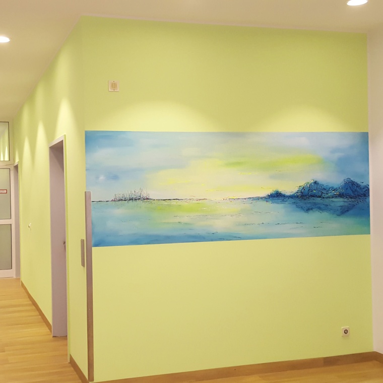 Wandbild-Wandgestaltung direkt auf der Wand