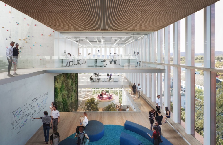 Kommunikationszone im Science-Loop. Foto: HDR / bloomimages