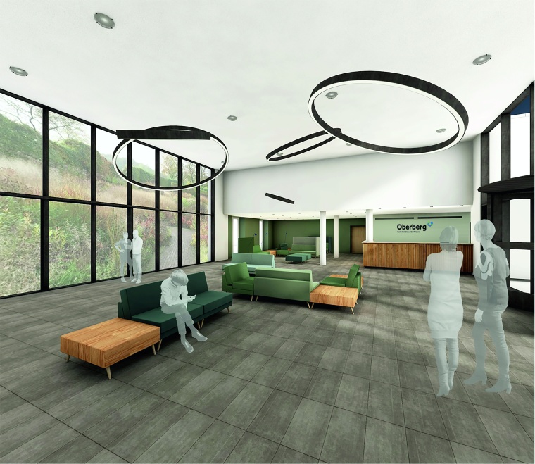 Foyer der Oberberg Fachklinik Düsseldorf Kaarst Foto: Oberberg GmbH 