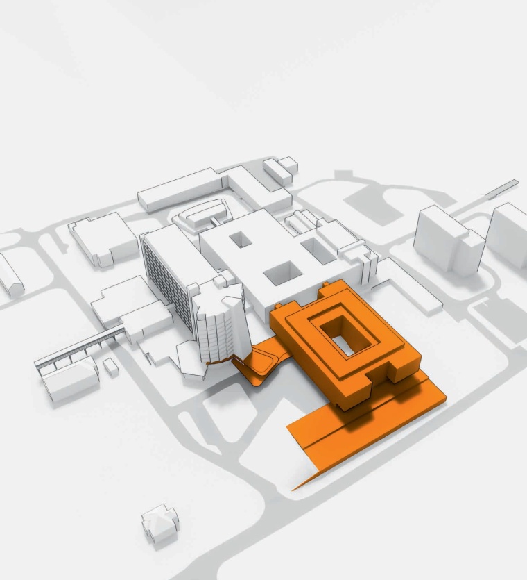 Standort Flemmingstraße 2 aus der Vogelperspektive mit dem Neubau inklusive...