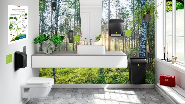 Nachhaltige Sanitärraumausstattung setzt neue optische Akzente “Black is the...