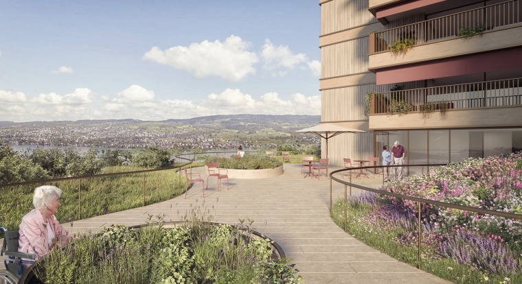 Durch die klar geführten Wegsysteme mit Handläufen durch den gesamten Garten...