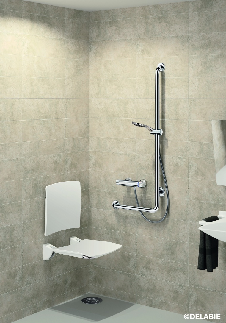 Zweigriff-Brausearmatur mit Thermostat SECURITHERM H9769:Kein Risiko für...