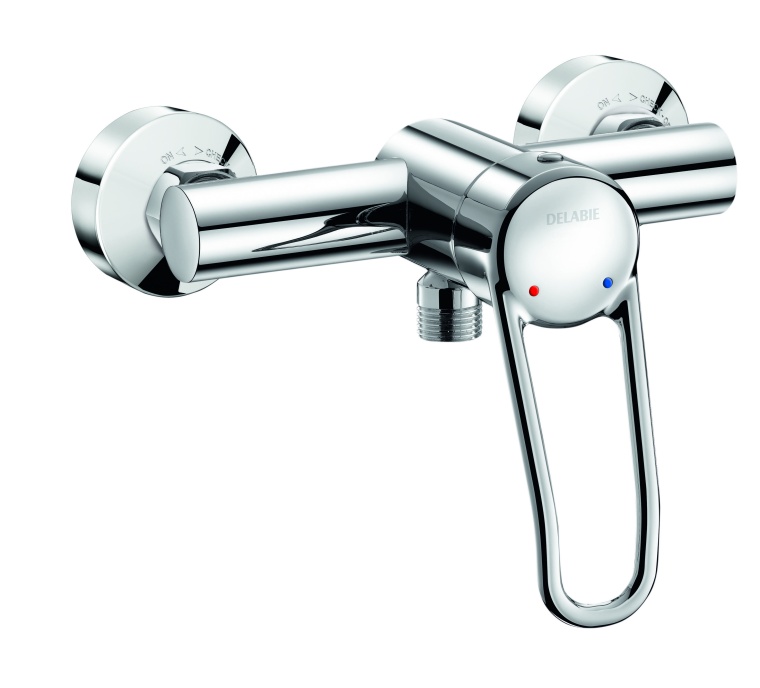 Brauseeinhebelmischer mit Druckausgleichsfunktion SECURITHERM Foto: DELABIE