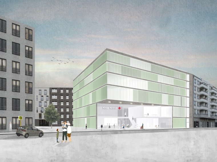 Carole Serwat, Kiez Klinik, Berlin Friedrichshain, Visualisierung