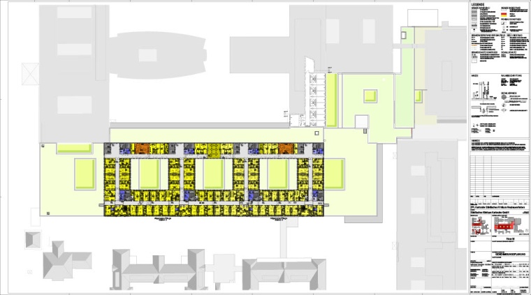 Der Grundriss beachtet die unter Denkmalschutz stehende historische Anlage des...