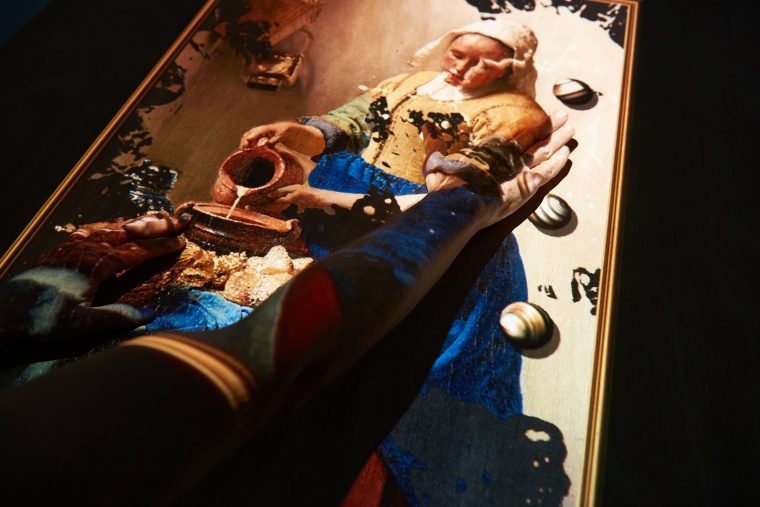 Die „Dienstmagd mit Milchkrug“ von Johannes Vermeer entsteht im Toverspiel...