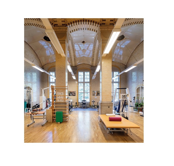 Der ehemalige Baderaum mit seiner maurisch anmutenden Architektur wird heute...