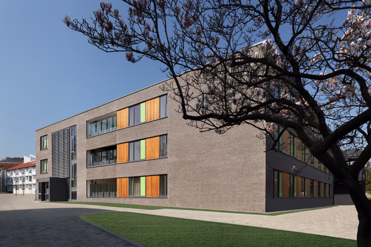 Das neu gebaute Psychiatrische Pflegeheim der Klinik Dr. Fontheim. Foto: Brillux
