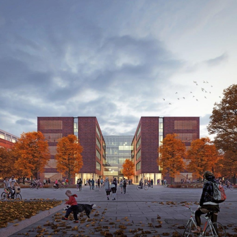 Ansicht des geplanten Neubaus Campus Forschung II | Hamburg Center for...