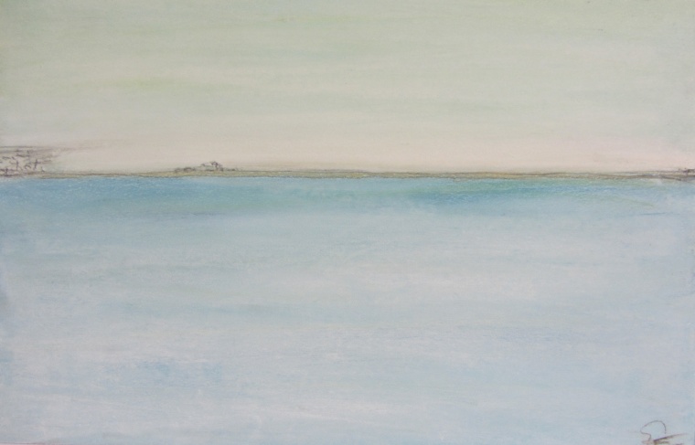 Farbstudie 3, Kreide auf Papier. Bild: Sonja Graeff-Schimmelpfennig