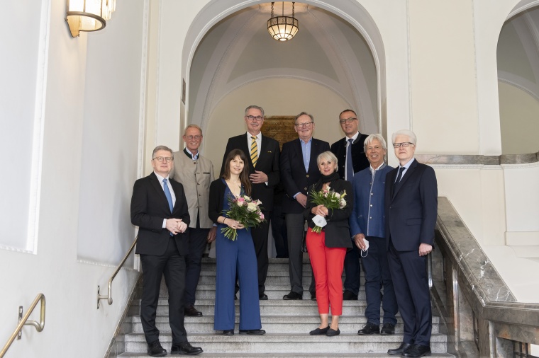 Feierten die Eröffnung des Patientenhauses des CCC München (v.l.n.r.): Dr....