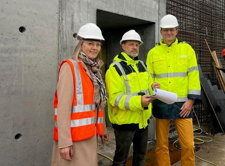 Grit Liebau, Leiterin des Bereichs Universitätsbau des Staatlichen Bauamtes...