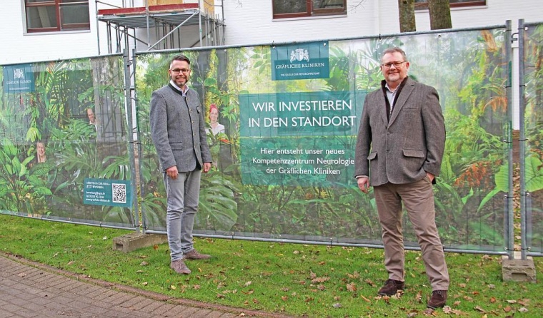 (v.l.n.r.): Marko Schwartz (Geschäftsführer der Gräflichen Kliniken Bad...