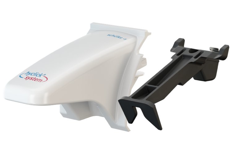 Das Hyclick-System Nachrüstset besteht aus zwei Bauteilen Foto: Schülke&Mayr