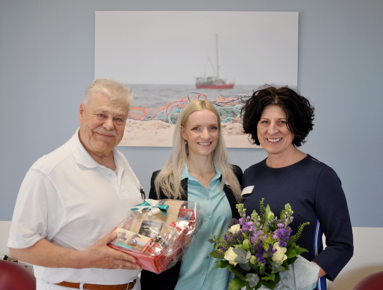 Priv.-Doz. Dr. Georgia Schilling (re.) und Dr. Norbert Buhles mit...