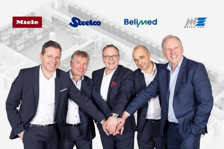 Die Geschäftsleitung von SteelcoBelimed: Alessandro Caprara, Ralf Kretzschmar,...