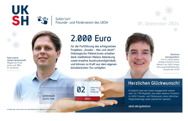 2.000 Euro für „Kreativ - Hier und Jetzt!“-Kunsttherapie im...