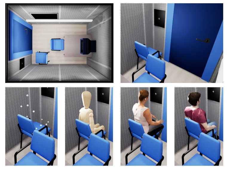 Die Verkörperungen der im Experiment verwendeten virtuellen Figur. Oben...