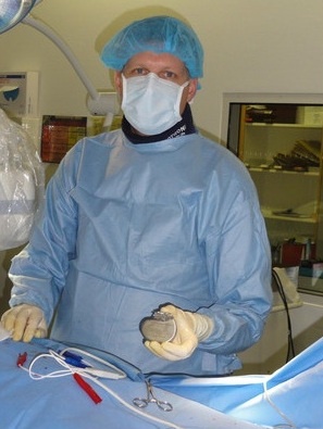 Dr. Mattias Roser von der Medizinischen Klinik mit Schwerpunkt Kardiologie am...