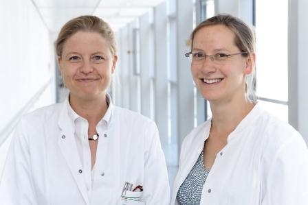 PD Dr. Karin Jordan und Dr. Franziska Jahn (Foto: Universitätsklinikum Halle).