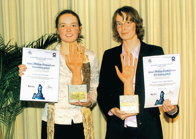 Die Semmelweis-Preisträgerinnen 2006 wurden für hervorragende Arbeiten...