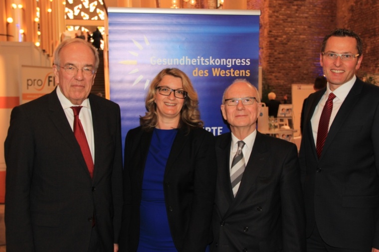 Ulf Fink, Kongresspräsident, Susanne Wieruszewski, Prof. Heinz Lohmann und Dr....