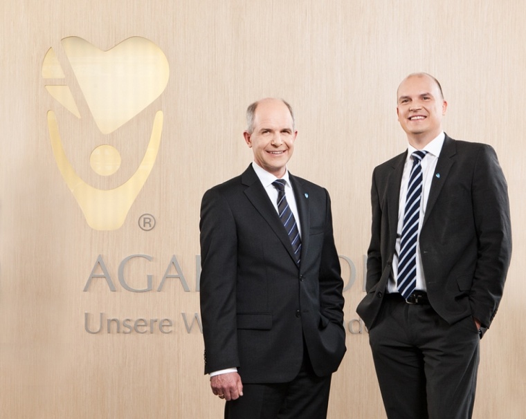 Dr. Markus Horneber und Jörg Marx als Vorstände von Agaplesion für weitere...