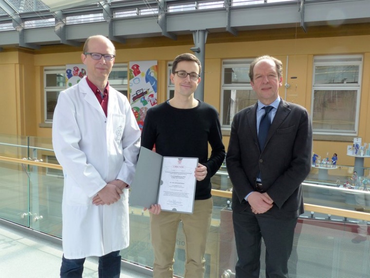 (v.l.) Prof. Dr. Christian Apitz, Dr. Johannes Krämer, Prof. Dr. Klaus-Michael...