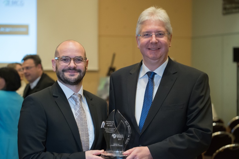 Preisverleihung des German Medical Awards, v.l. Christian Obermeier, Leiter...