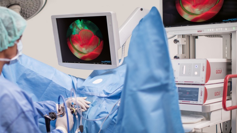 System blue - Das System für die Photodynamische Diagnostik. Foto: Richard Wolf