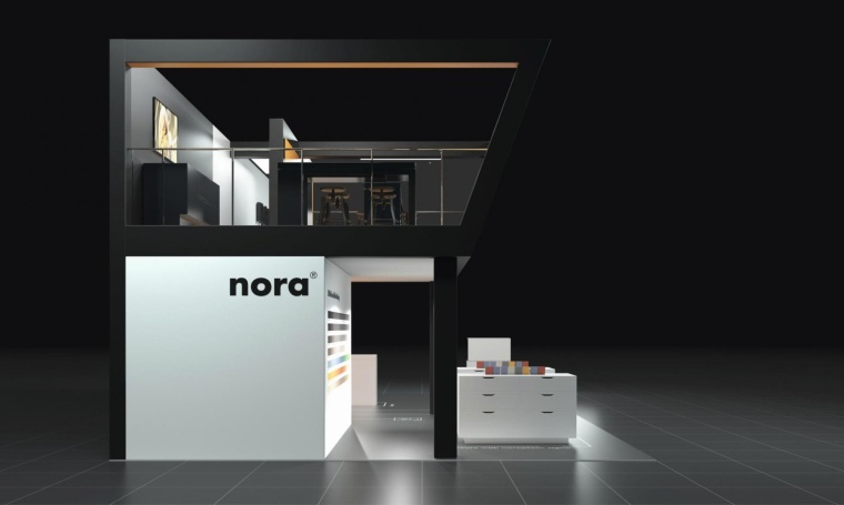 nora systems Messestand BAU 2019
