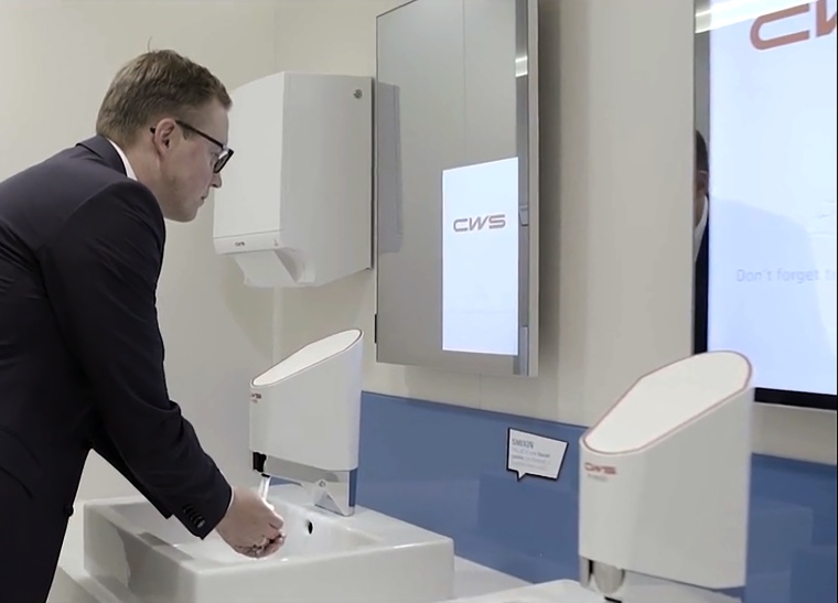 CWS-boco Händewaschmodul mit Smixin-Armatur