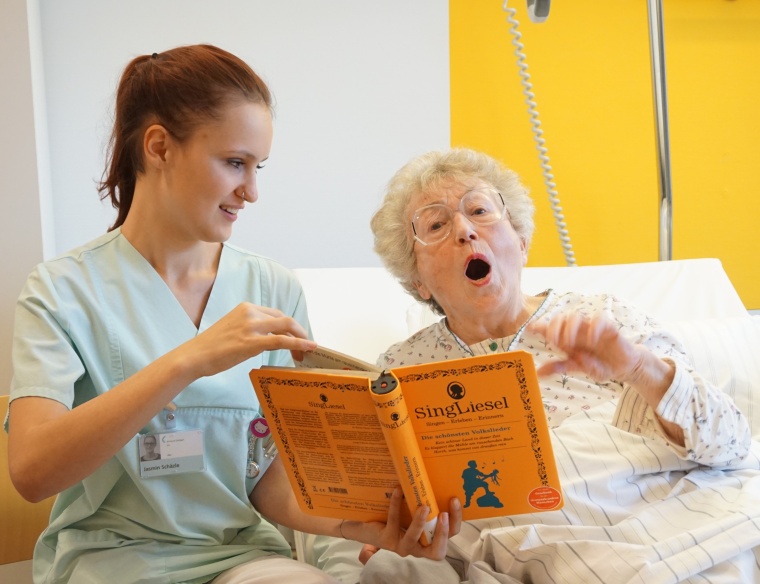 Singen gegen Delir am Klinikum Stuttgart Foto: Klinikum Stuttgart