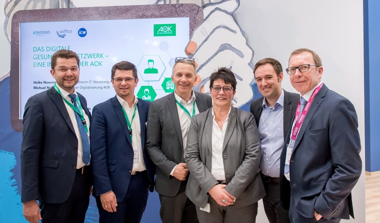 H. Wenger (Geschäftsführer soffico), B. Kronsteiner (GF x-tention...