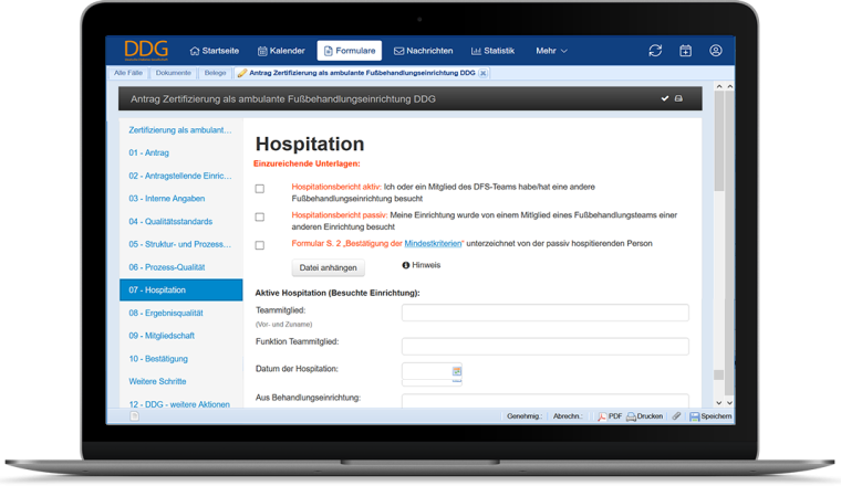 Zertifizierung digital. Zertifizierungsanträge bei der DDG werden mit dem...
