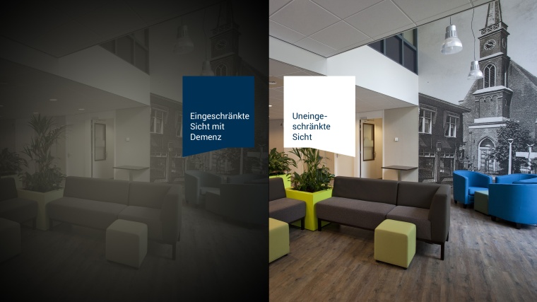Mit Hilfe des Demenzfilters VR-EP (Virtual Reality Empathy Platform) können...
