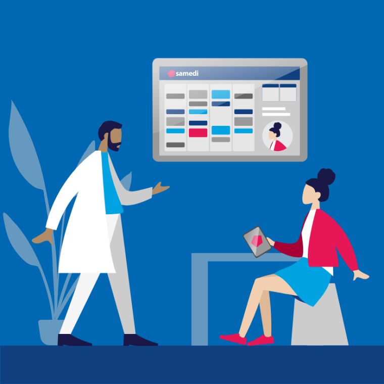 samedi vernetzt das Gesundheitswesen und optimiert medizinische Arbeitsabläufe...