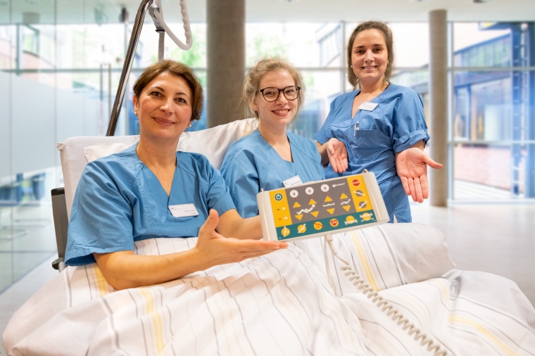 Ljubinka Mietz, Maggan Halbrügge und Christine Wilkening aus dem KRH Klinikum...