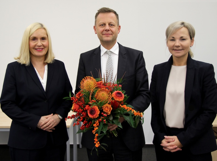 v.l.n.r: Dr. Iris Minde, Torsten Bonew, Claudia Pfefferle ©Klinikum St. Georg