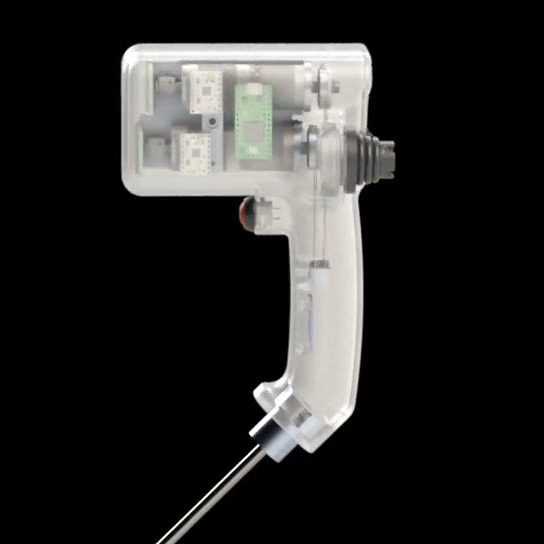 Der Roboter REALITI orientiert sich dank Bilderkennung und findet automatisch...