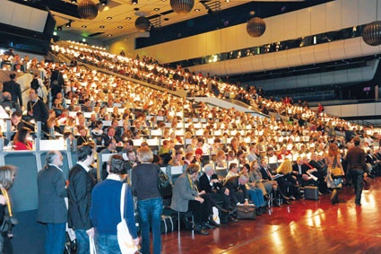 Das Publikum bei der Auftaktveranstaltung im ICC Berlin