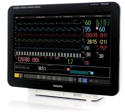 Philips IntelliVue MX800 Patientenüberwachungsmonitor (Foto: Philips).