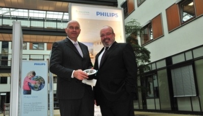 Andreas Wente, Philips und Hans-Friedrich Günther, Asklepios demonstrieren die...