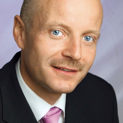 Volker Hofmann, Manager Healthcare bei InterSystems, erläutert das Konzept...