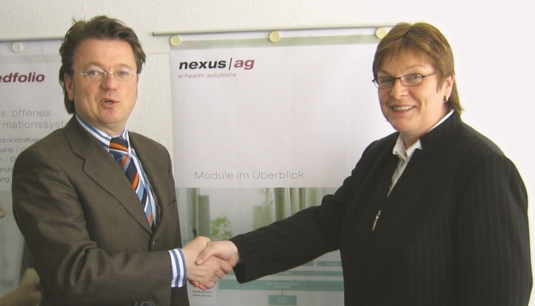 Gesine Dannenmaier, Geschäftsführerin von KTQ, und Stefan Burkart, Vorstand...