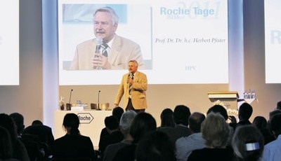 Prof. Dr. Herbert Pfister führte bei den Roche Tagen durch das...