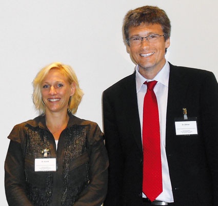 Dr. Cornelia Schott, Präsidentin der OGOST und PD Jan ZöllnerChefarzt am SRH...
