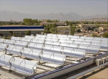 Die besonders energieeffiziente solarthermische Gebäudeklimatisierung...