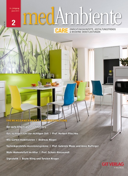 Muster Titelseite medAmbiente - das Magazin für Entscheider in Senioren- und...
